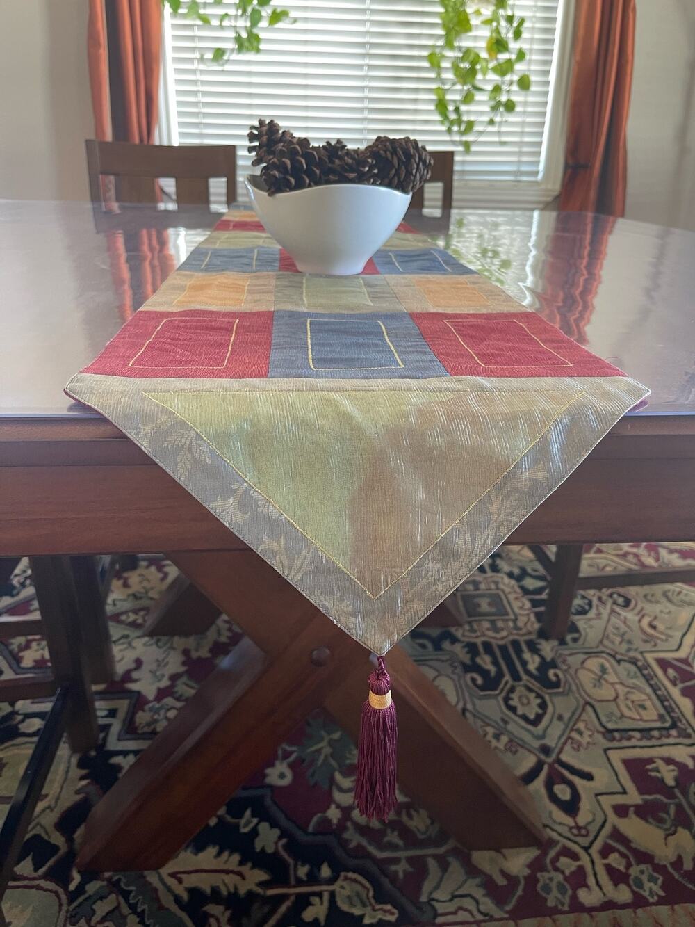 Vintage Beautiful Pier 1 Imports Table Runner 14 x 72